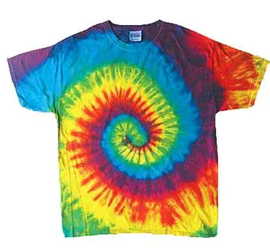 Rainbow Swirl Tye Dye Tee Shirt 1