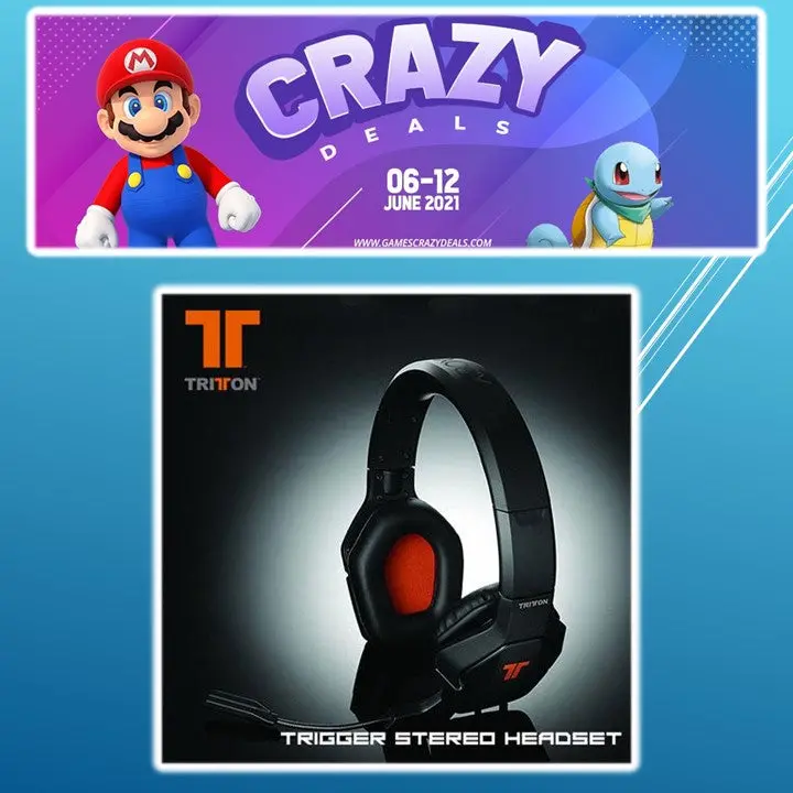 Tritton Trigger Stereo Headset For Xbox 360 / Pc (Flaking Leather On Ear Cups) 1