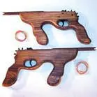 Antique Looking Machine Gun Elastic Shooter 1