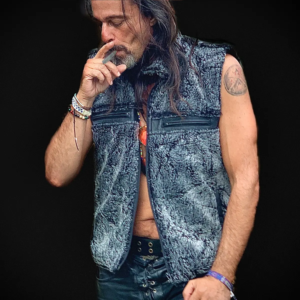 <B>The Savage</B><Br>Reversible Fur Utility Vest 1