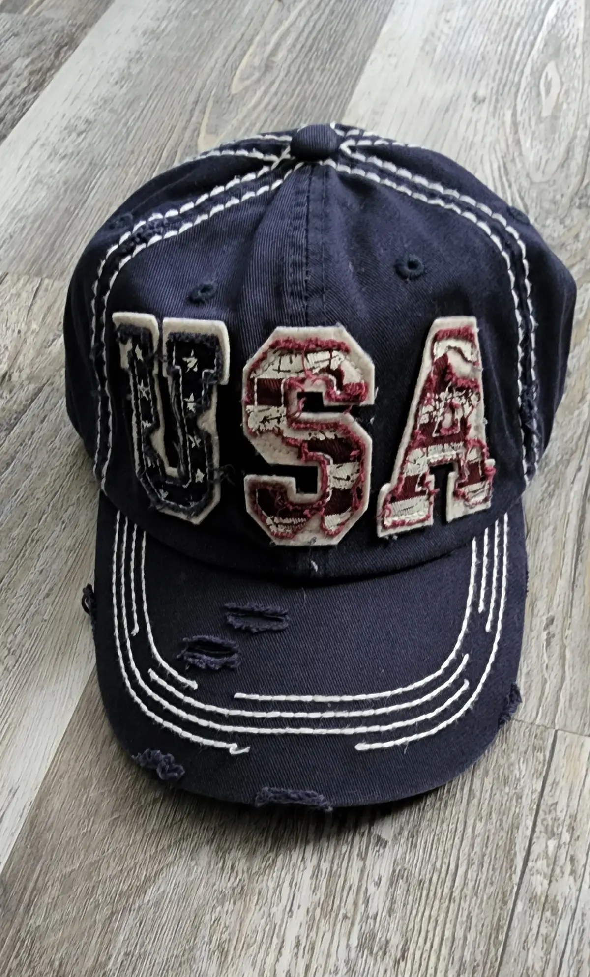 Usa Embroidered Hat (Navy) 1