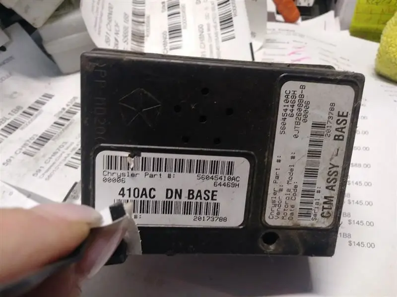 2000 Dodge Dakota Body Control Module (Bcm). Part Number 56045410Ac 1