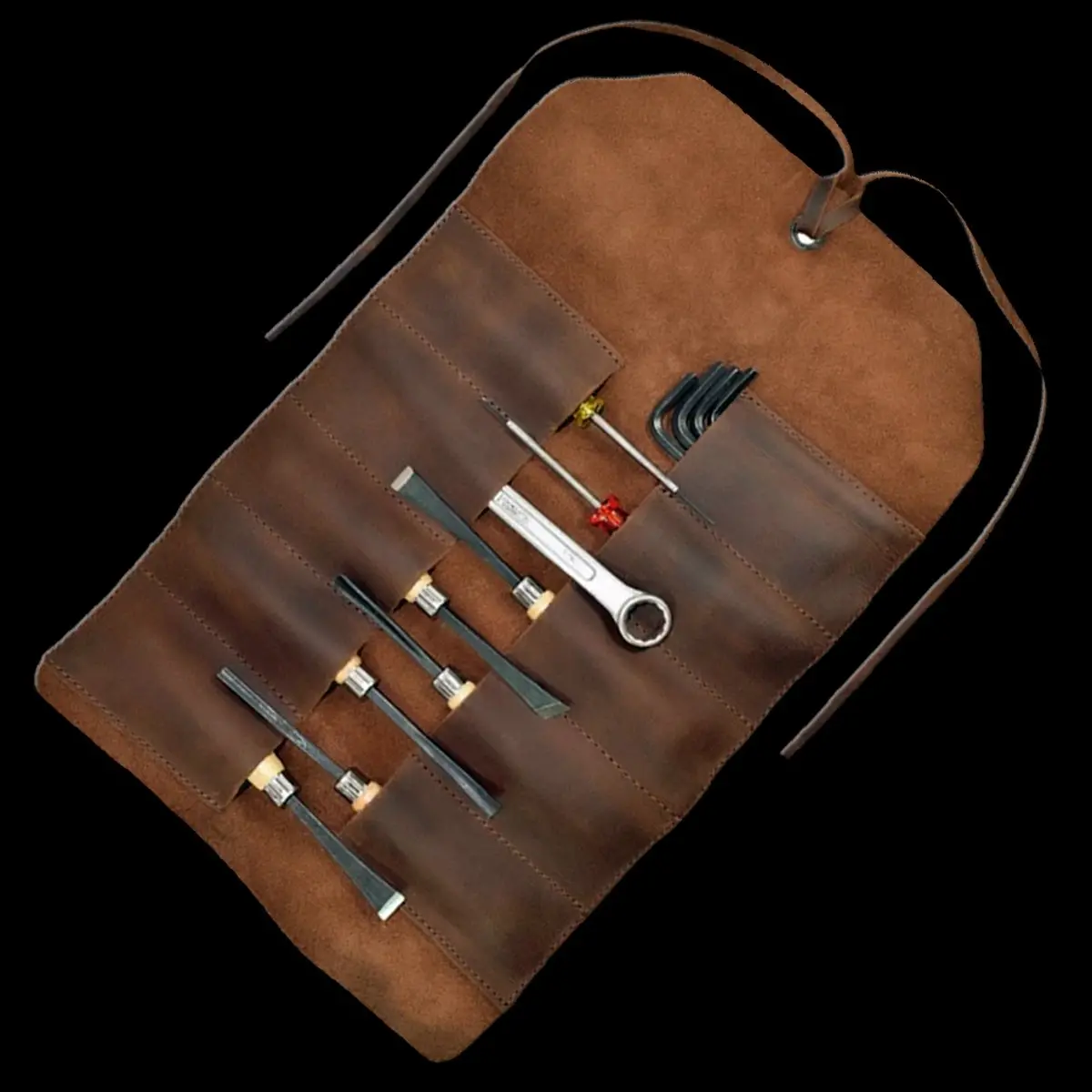 Vintage Leather Tool Roll 1