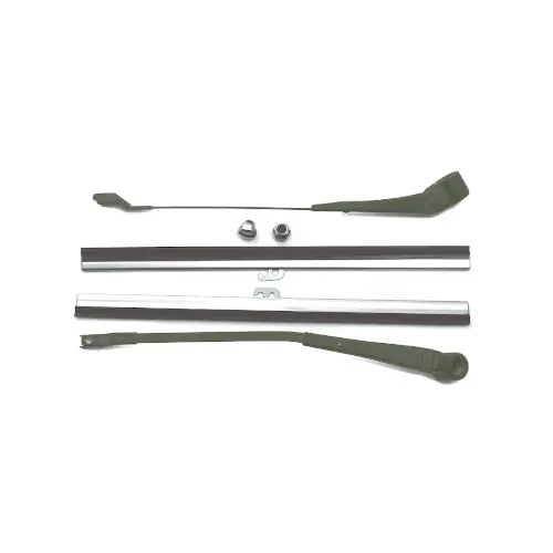 Nos/New Open Cab Windshield Wiper Arm, Blade And Nut Set - Wabs01 1