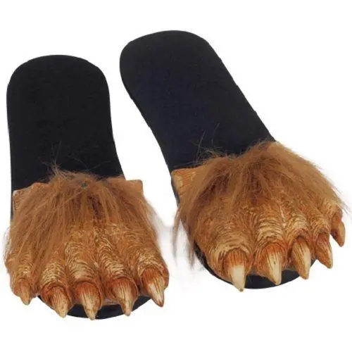 Hairy Werewolf Big Foot Sandals Feet 2