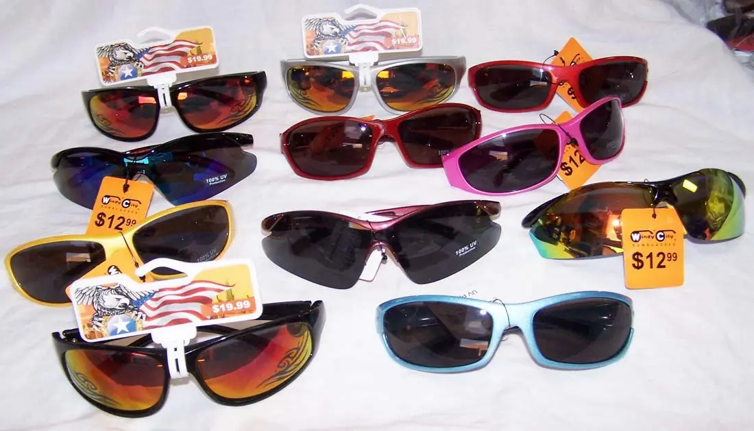 Windy City Assorted Deluxe Wrap Around Sports Sunglass 1