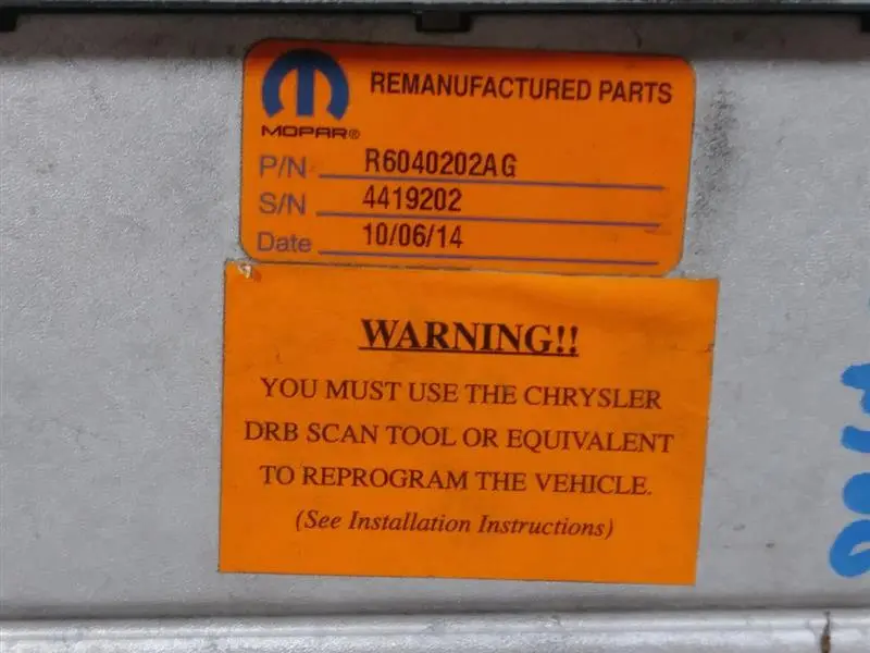Ecm R6040202ag For A 2002 Dodge Ram 1500 2