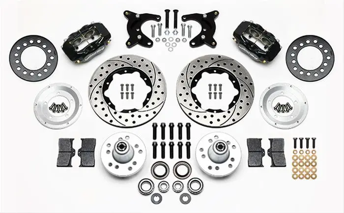 Front Disc Brake Wheel Kit 11" Wilwood A Body For 10" Spindles Drilled/Slotted 1