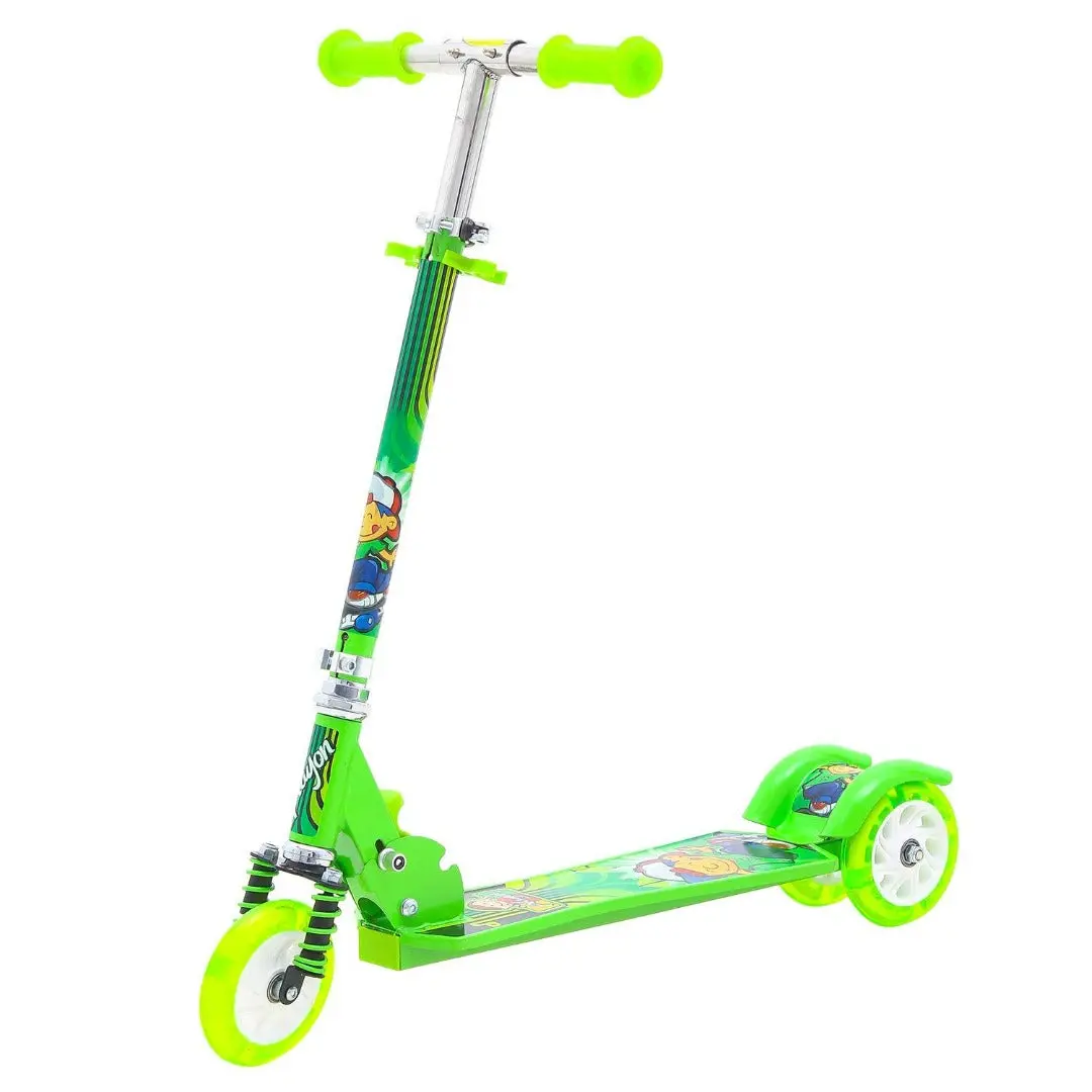 Skate Kick Scooter For Kids Boys Girls - 3 Wheel Lean To Steer 3 Adjustable Height 1