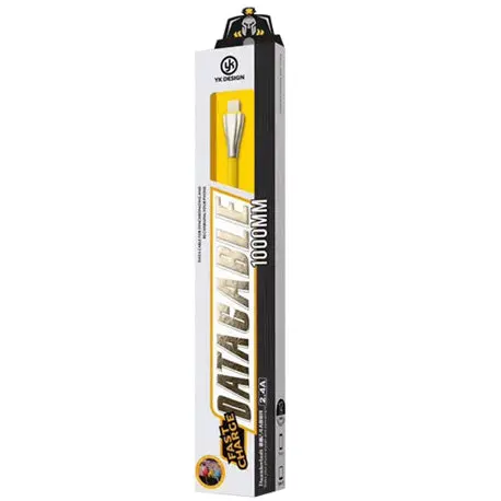 Yk Design Fast Charge Datal Cable 1000Mm Thunderbolt - Yellow 1
