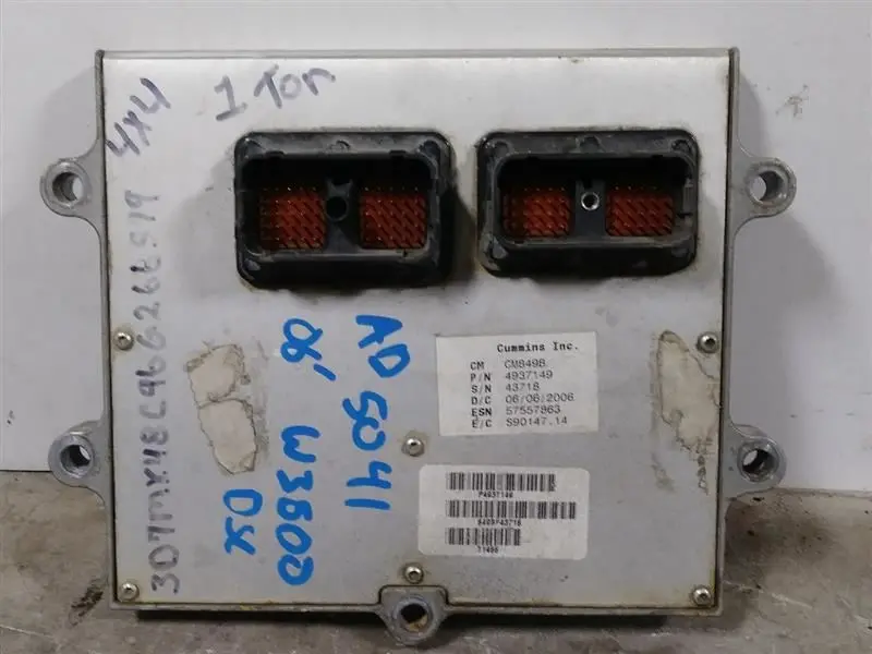 2006 Dodge Ram3500 Diesel Ecm. Part Number 4937149 1