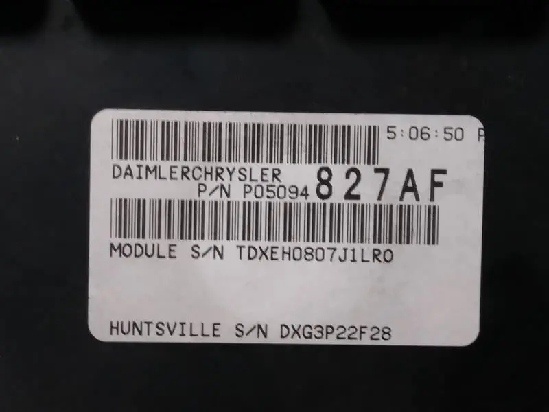 Transmission Control Module 05094827Af 2007 Dodge Ram 2500 2