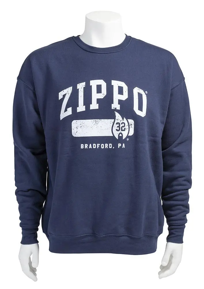 Zippo Unisex Crew Navy Fleece 1