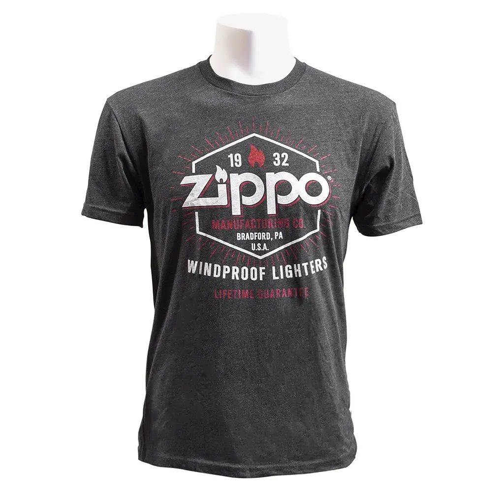 Zippo Charcoal Hexagon Tee 1