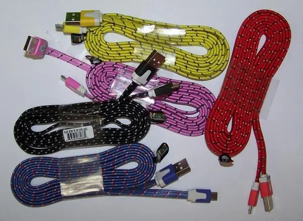 Type Class C  Braidedd Cloth Phone Cable Charging Cords 6 Foot 1