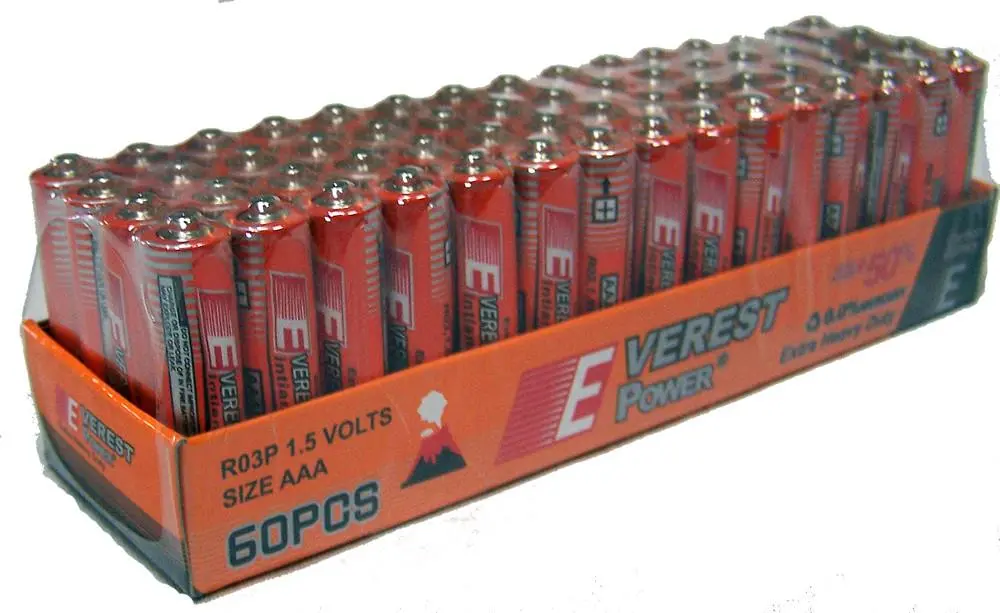 Pack Of 60 Extra Heavy Duty Aaa Batteries 1