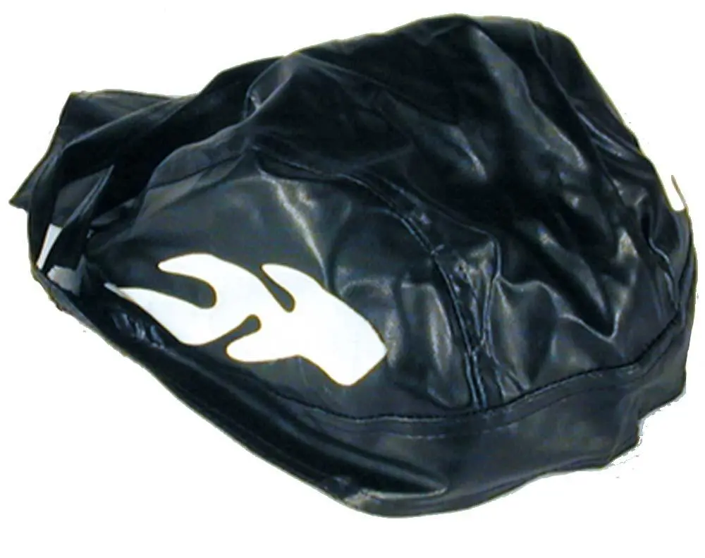 Vinyl Cap With Flames Sides Bandanna Cap /Hat 1