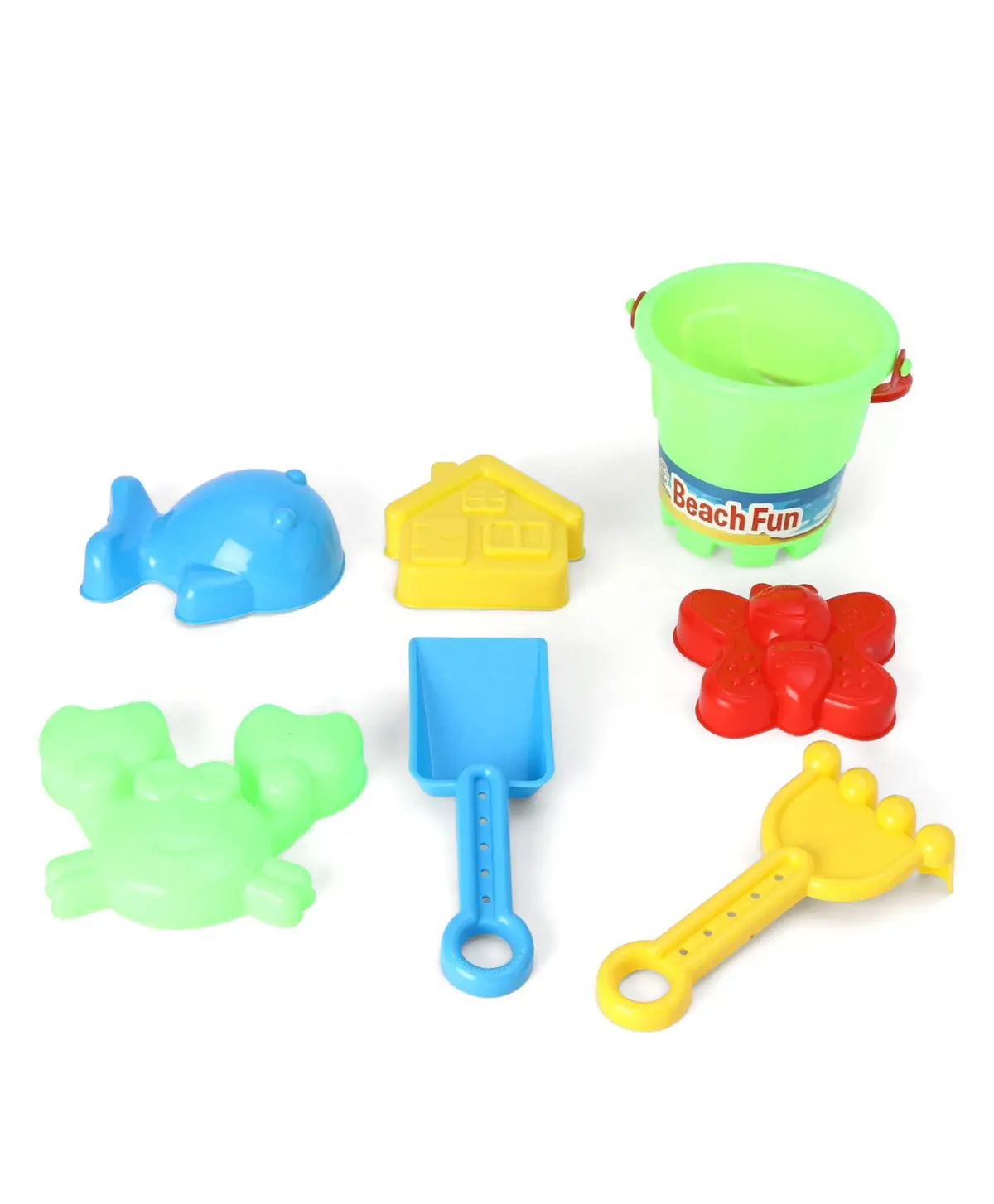 Ratna's Beach Fun Senior Play Set For Kids/Toddlers Sand Beach Toys Set - Pack Includes 1 Bucket, 4 Big Scoops, 2 Moulds 7 Pcs Color May Vary 1