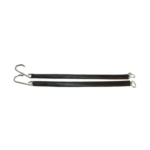 New 1946-50 Flat Fender Power Wagon Tailgate Chains Pair - Black Covers - Cc1279784 1
