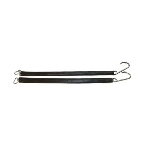 New 1951-71 Tailgate Chains Pair - Black Covers  - Cc1279731 1