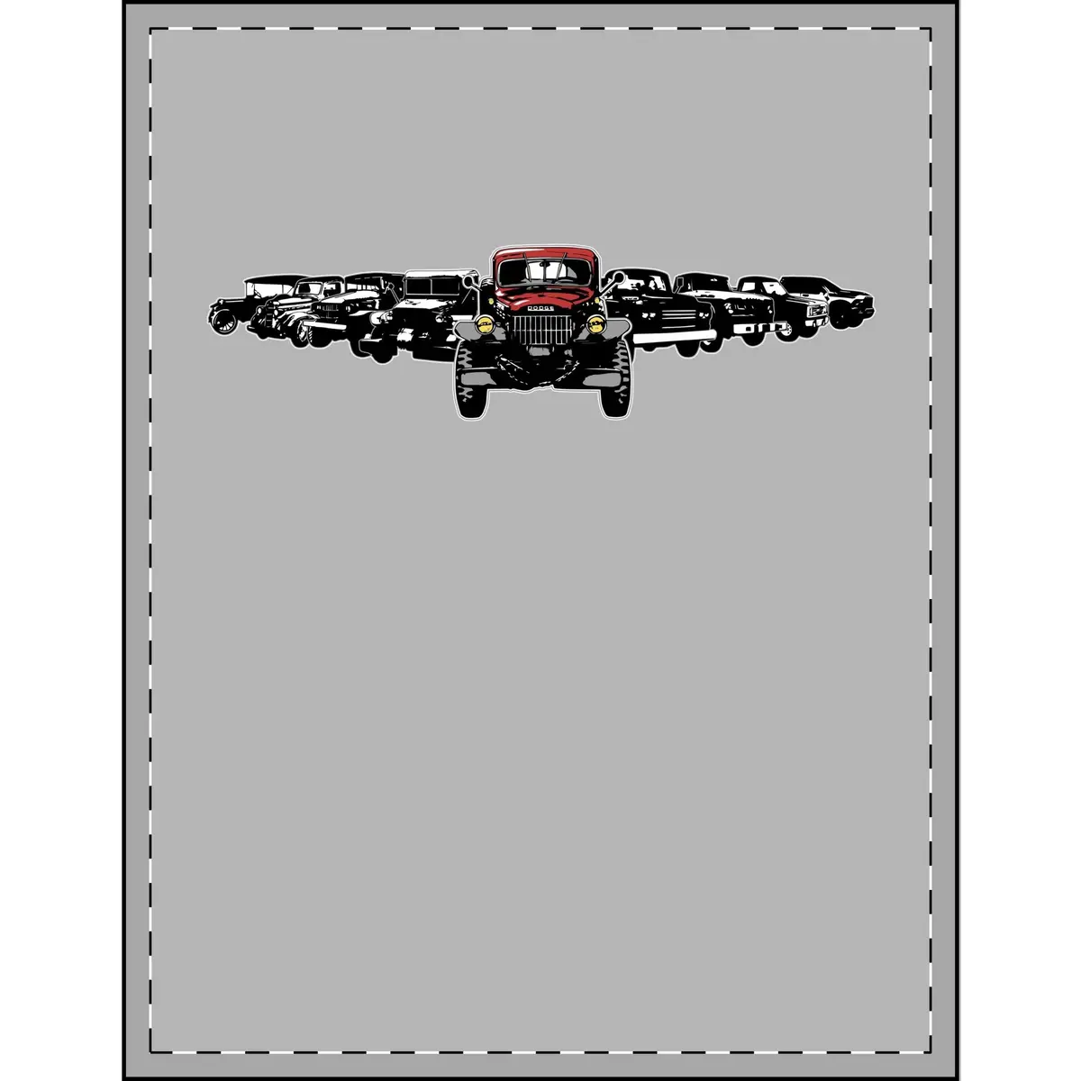 Dodge Truck Evolution - Plush Travel Blanket 2