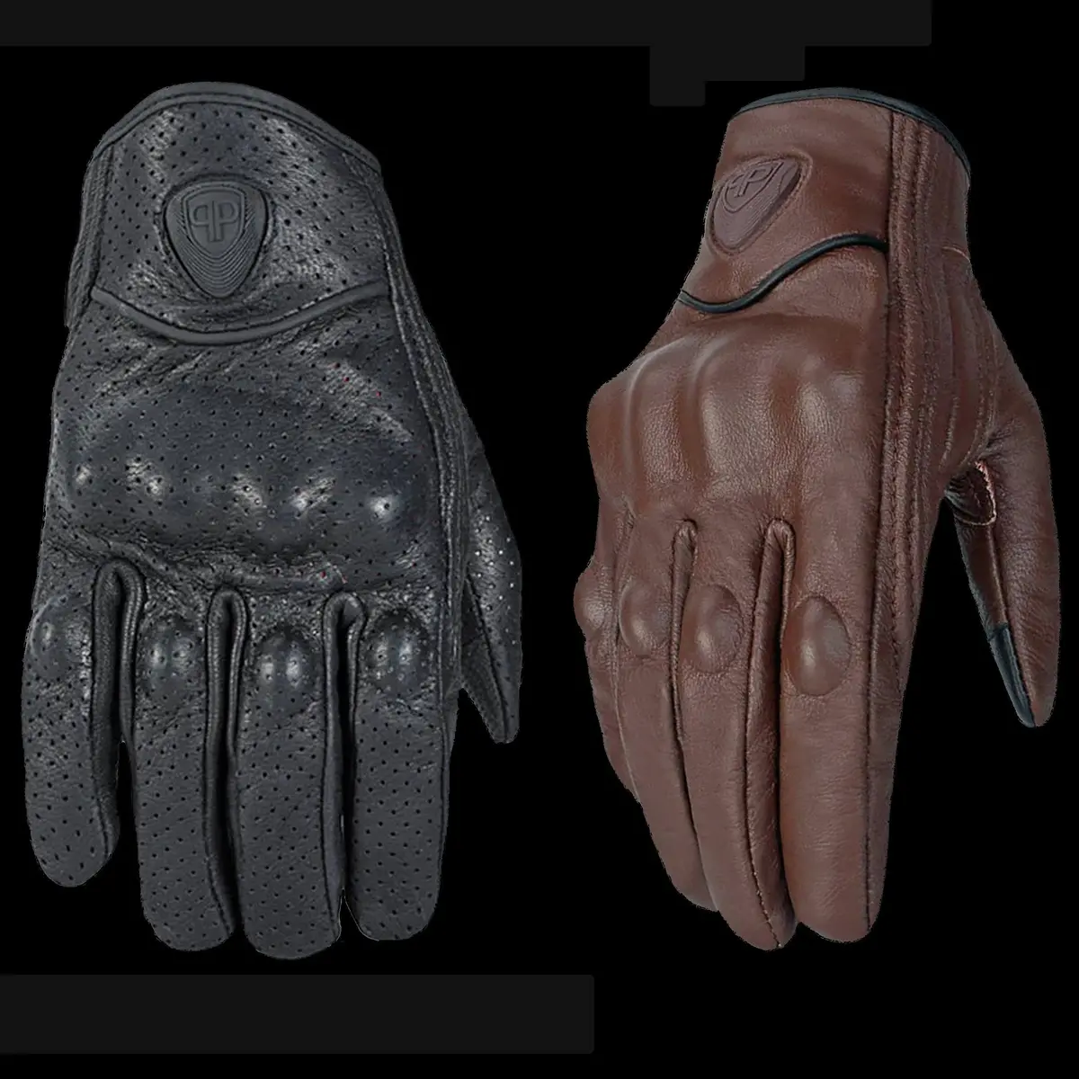 Touchscreen Leather Riding Gloves 1