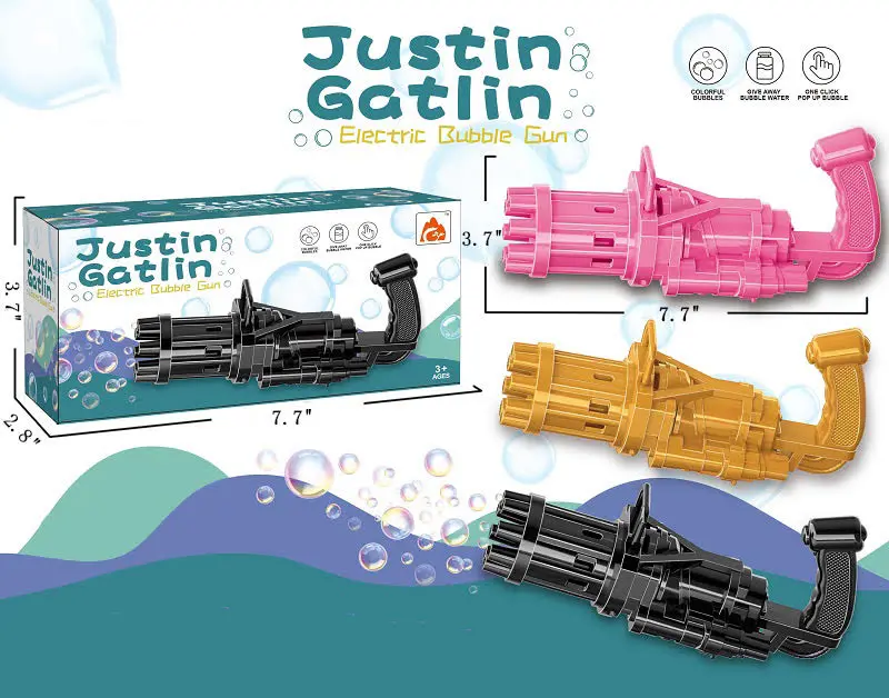 7.7" Handheld Bubble Gun Toy ( Sold By The Piece) 1
