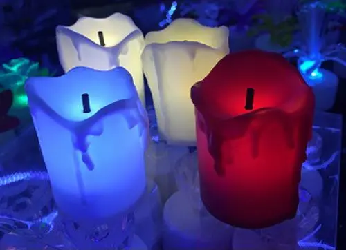 Light Up Dripping Wax Fake Candles 1