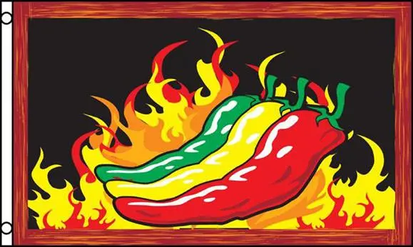 Red Hot Chilies (3Ft X 5Ft) Flag 1