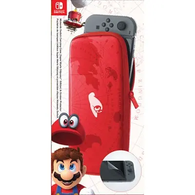 Nintendo Switch Super Mario Odyssey Carrying Case+Screen Protector 1