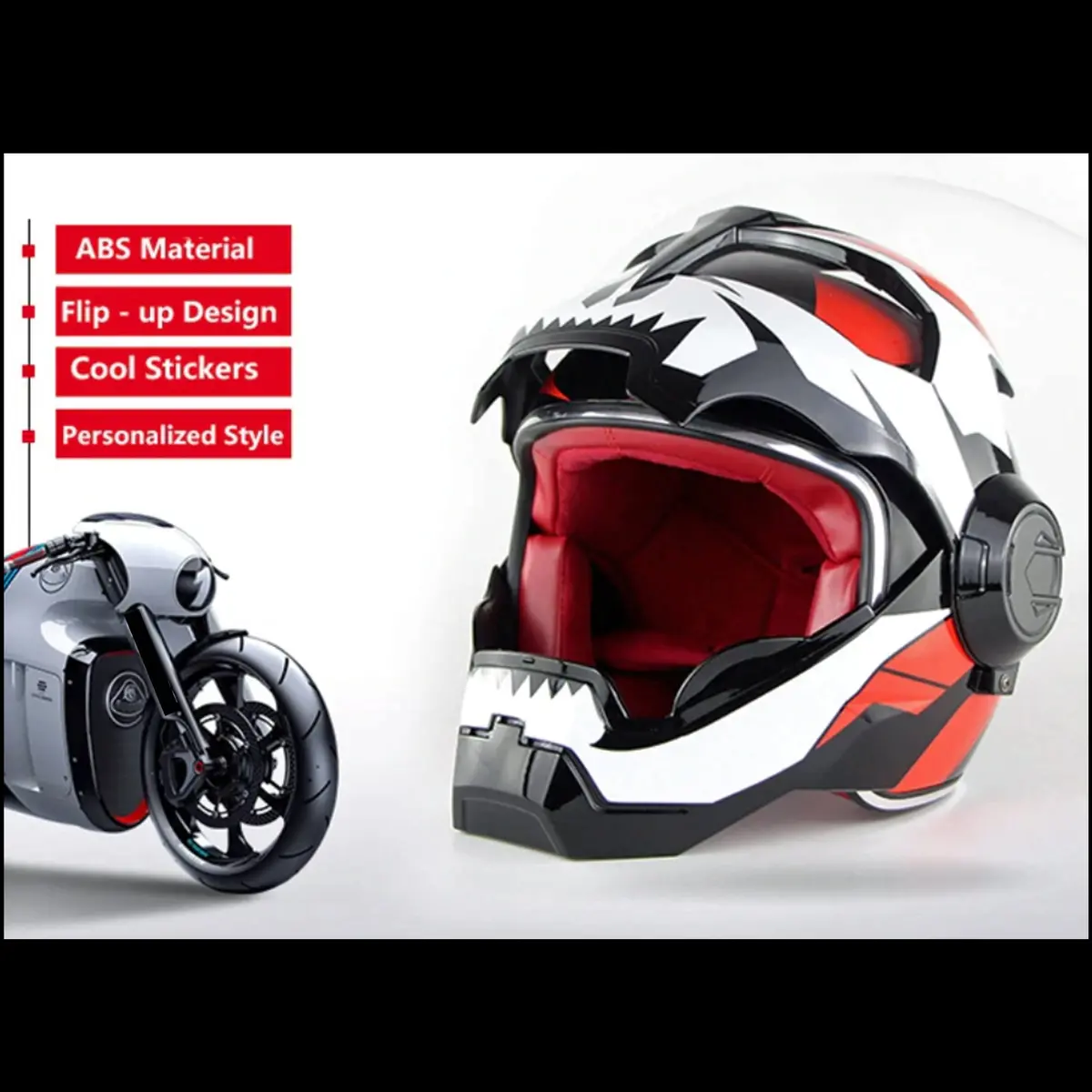 Cyborg Invasion Dot Flip Up Helmets 6