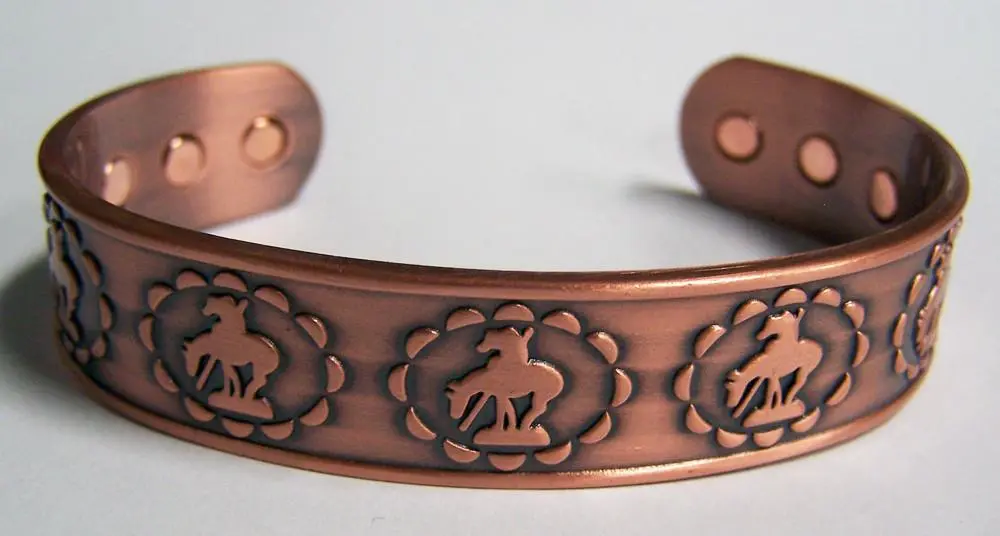 End Of Trail Pure Copper Six Magnet Bracelet 1