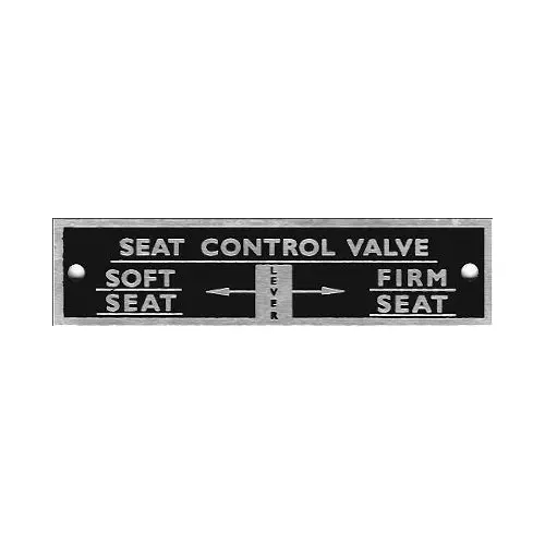 Data Plate #30 - Air Seat Control Valve 1