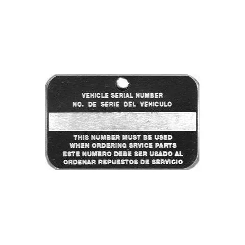Data Plate #35 - Serial # I.D. Tag (1961-1971 Civilian Dodge) 1