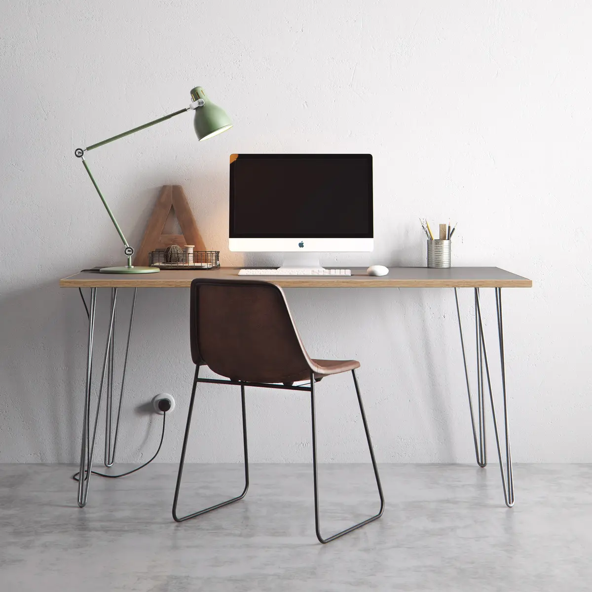Hairpin Table (Grey) 1