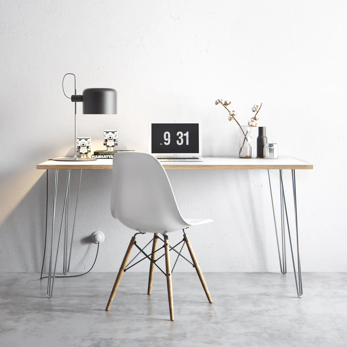 Hairpin Table (White) 12