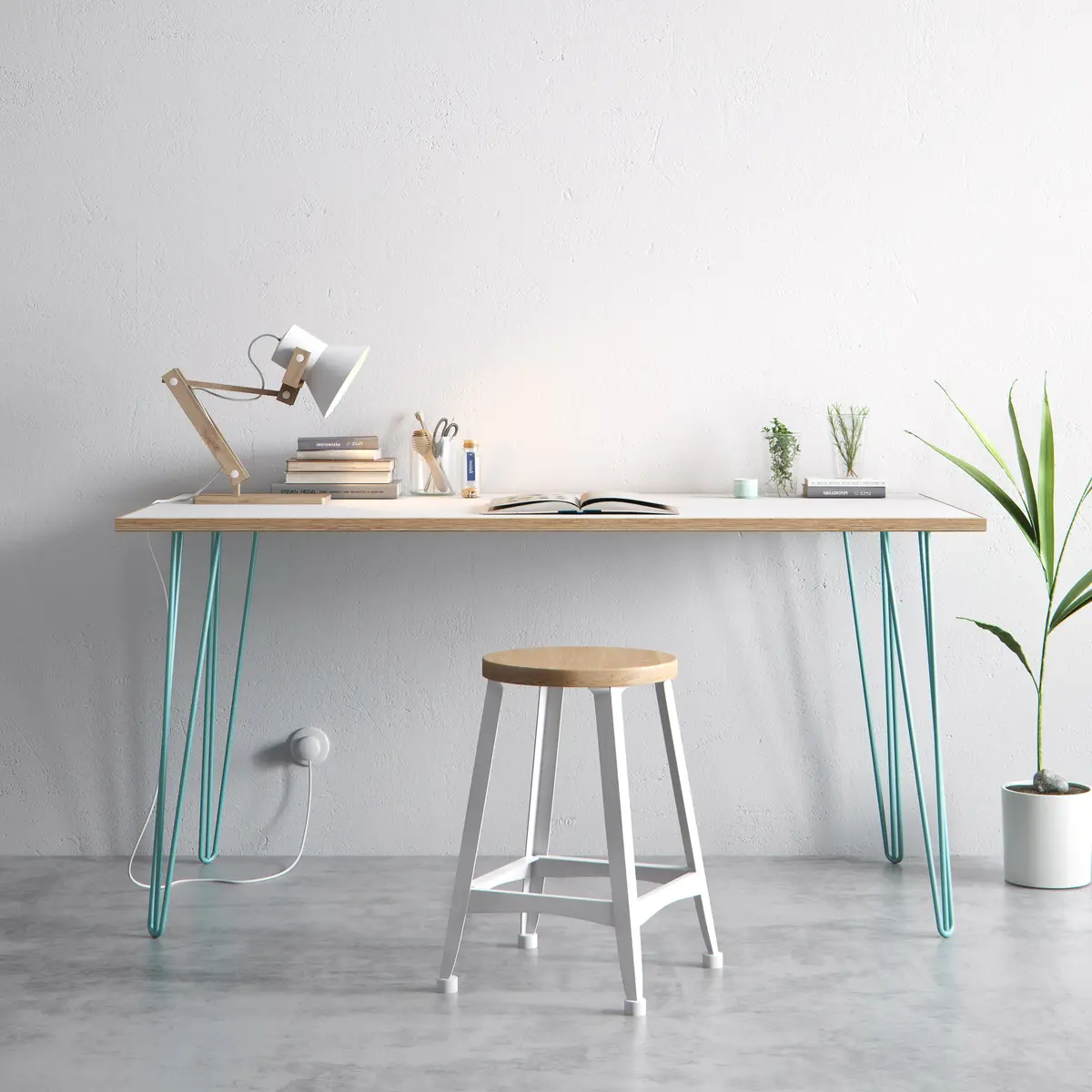 Hairpin Table (White) 9