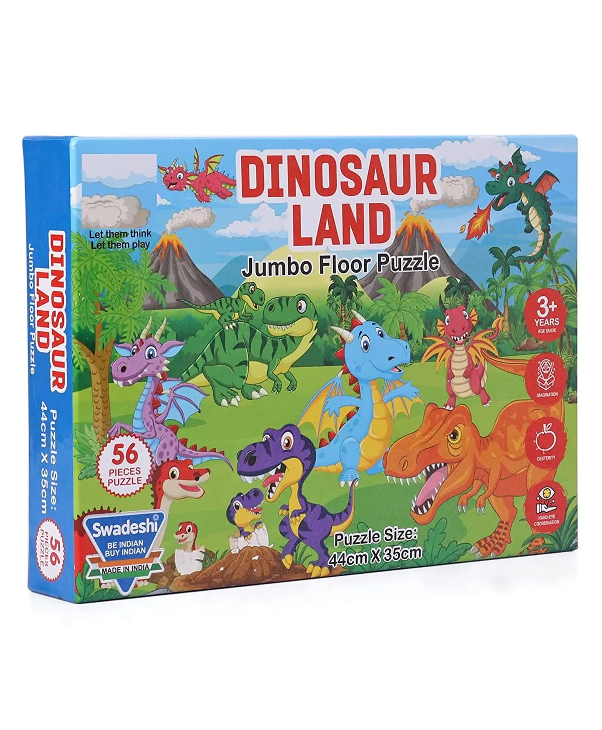 Ratna's Dinosaur Land 56 Pieces Jigsaw Puzzle For Kids 1