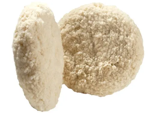 Double-Sided White Wool Buffing Pad 1