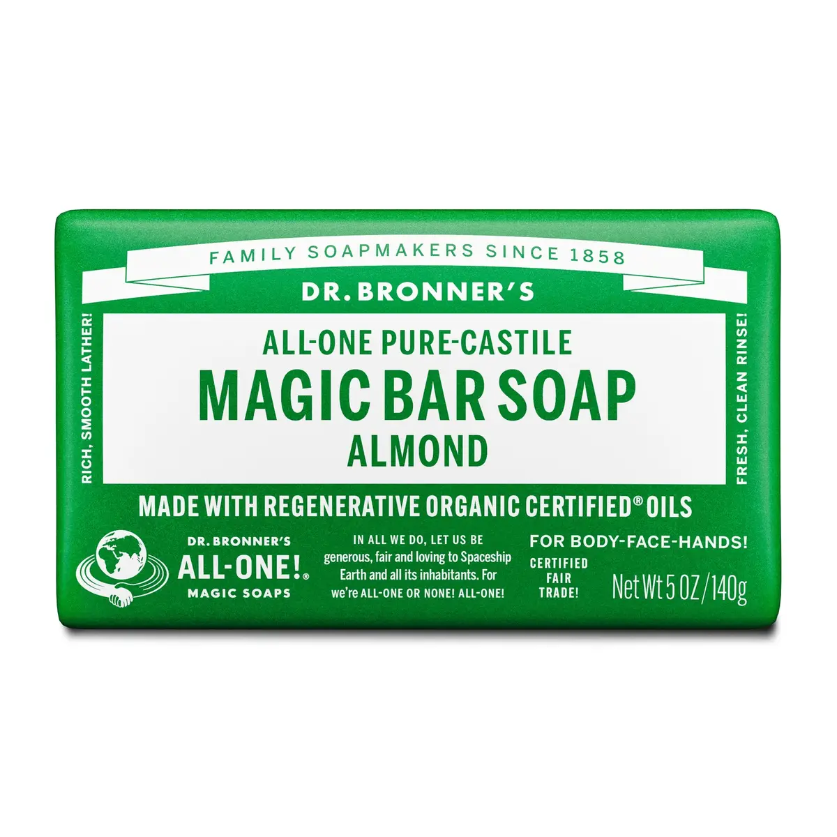 Almond - Pure-Castile Magic Bar Soap 1