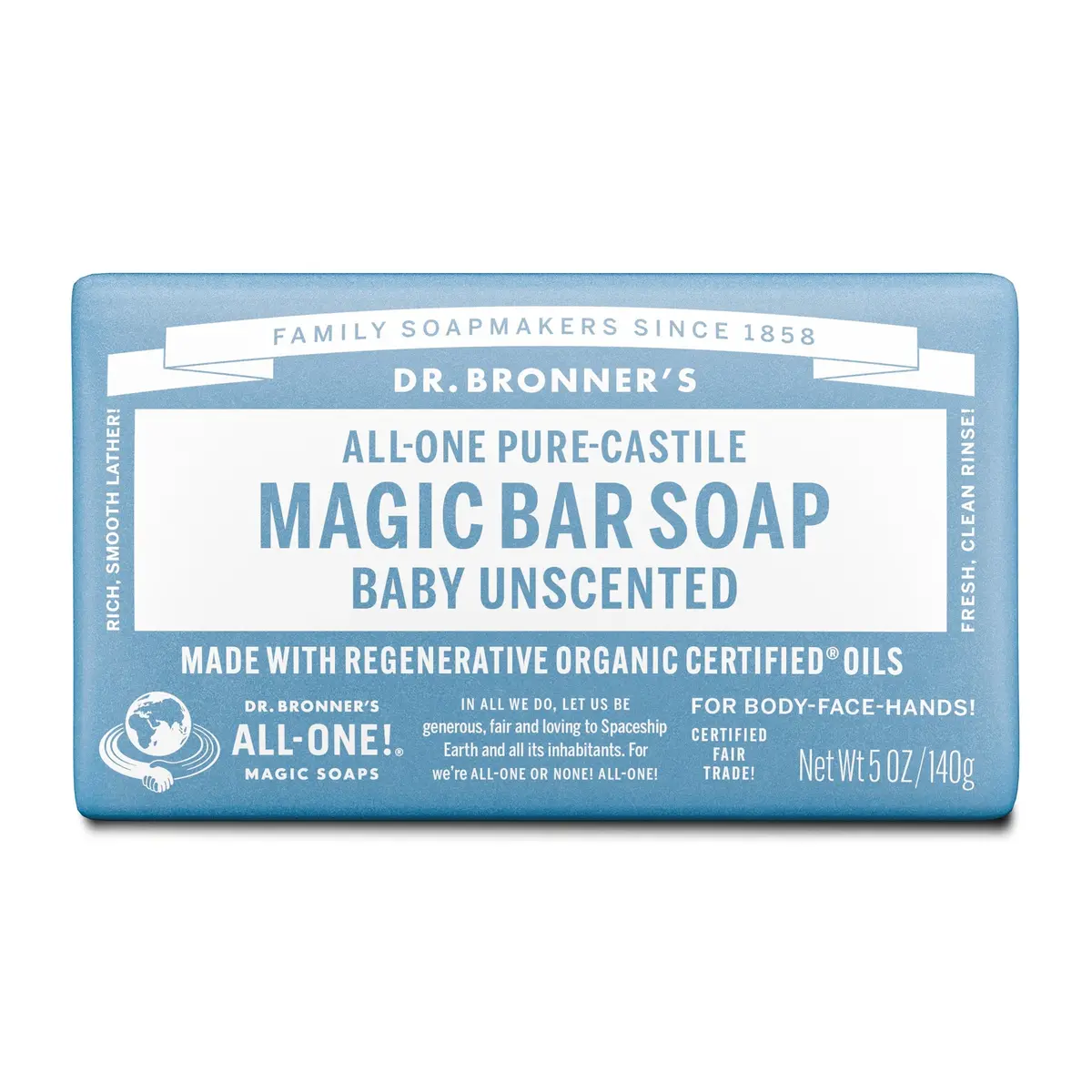Unscented - Pure-Castile Magic Bar Soap 1