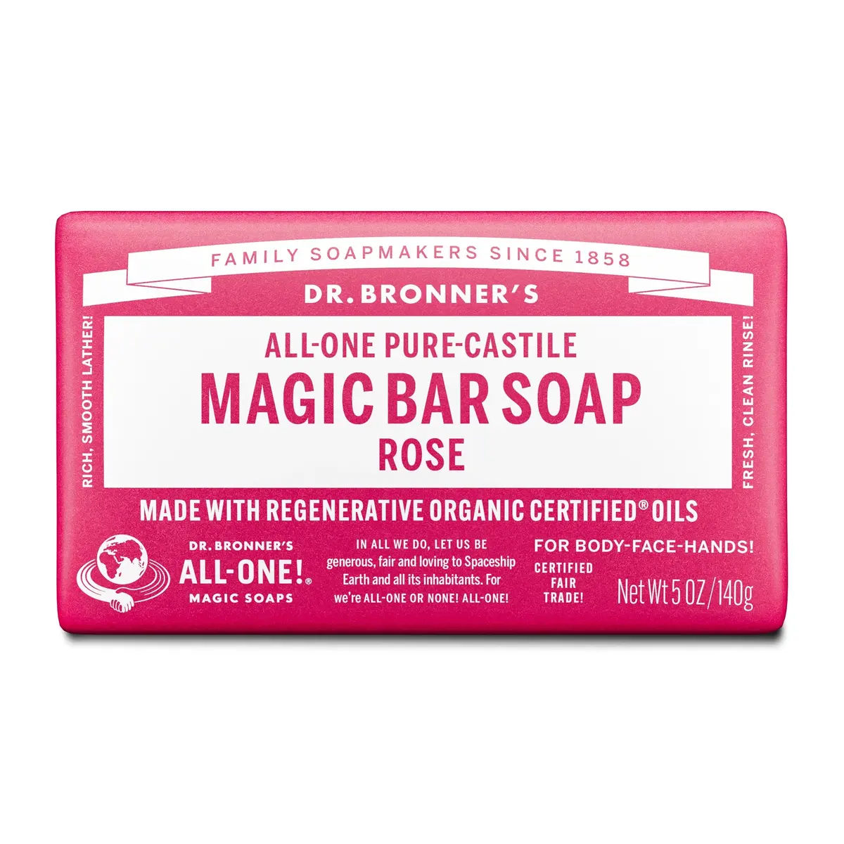 Rose - Pure-Castile Magic Bar Soap 1