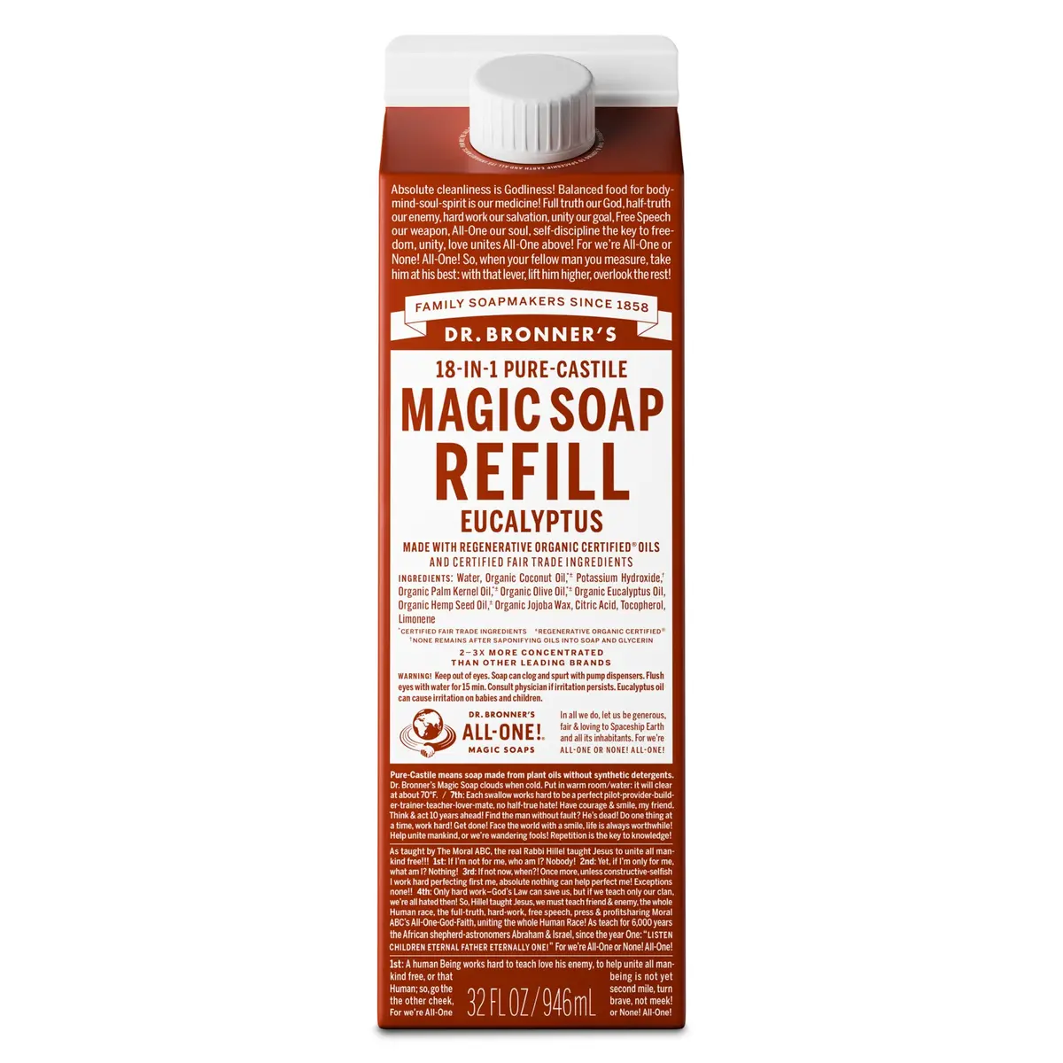 Eucalyptus - Pure-Castile Magic Soap Refill 1