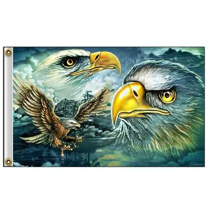 Deluxe 3 X 5 Majestic Eagle Flag (Sold By The Piece) 1