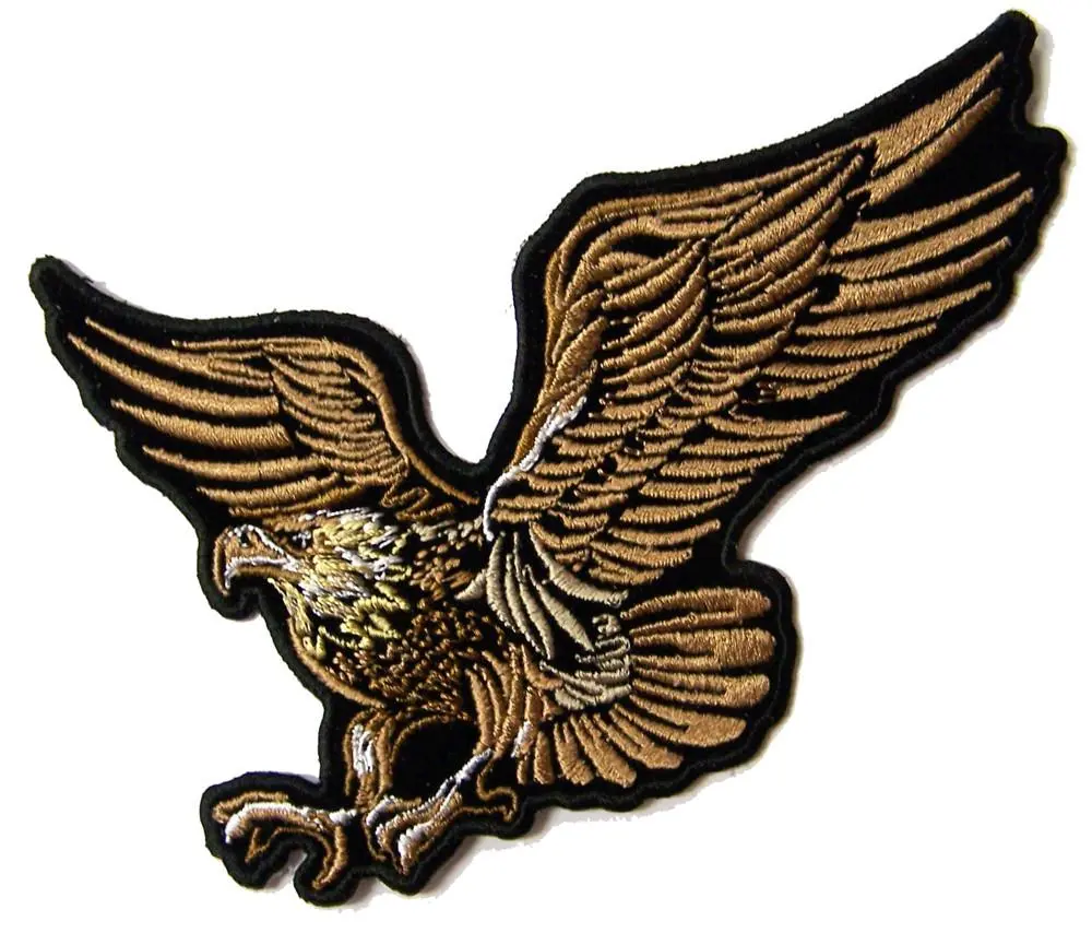 Eagle In Flight 5 Inch Embroidered Patch 1