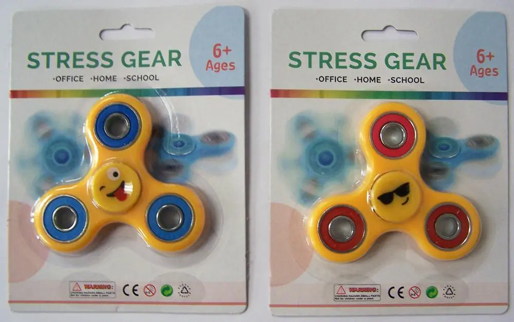 Yellow Emoji Finger Fidget Hand Flip Spinners 1