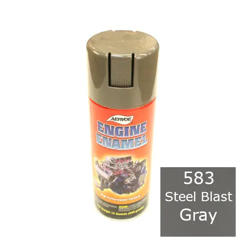 High Performance Engine Enamel 12 Oz Spray Paint Can - Steel Blast Gray - #583 1