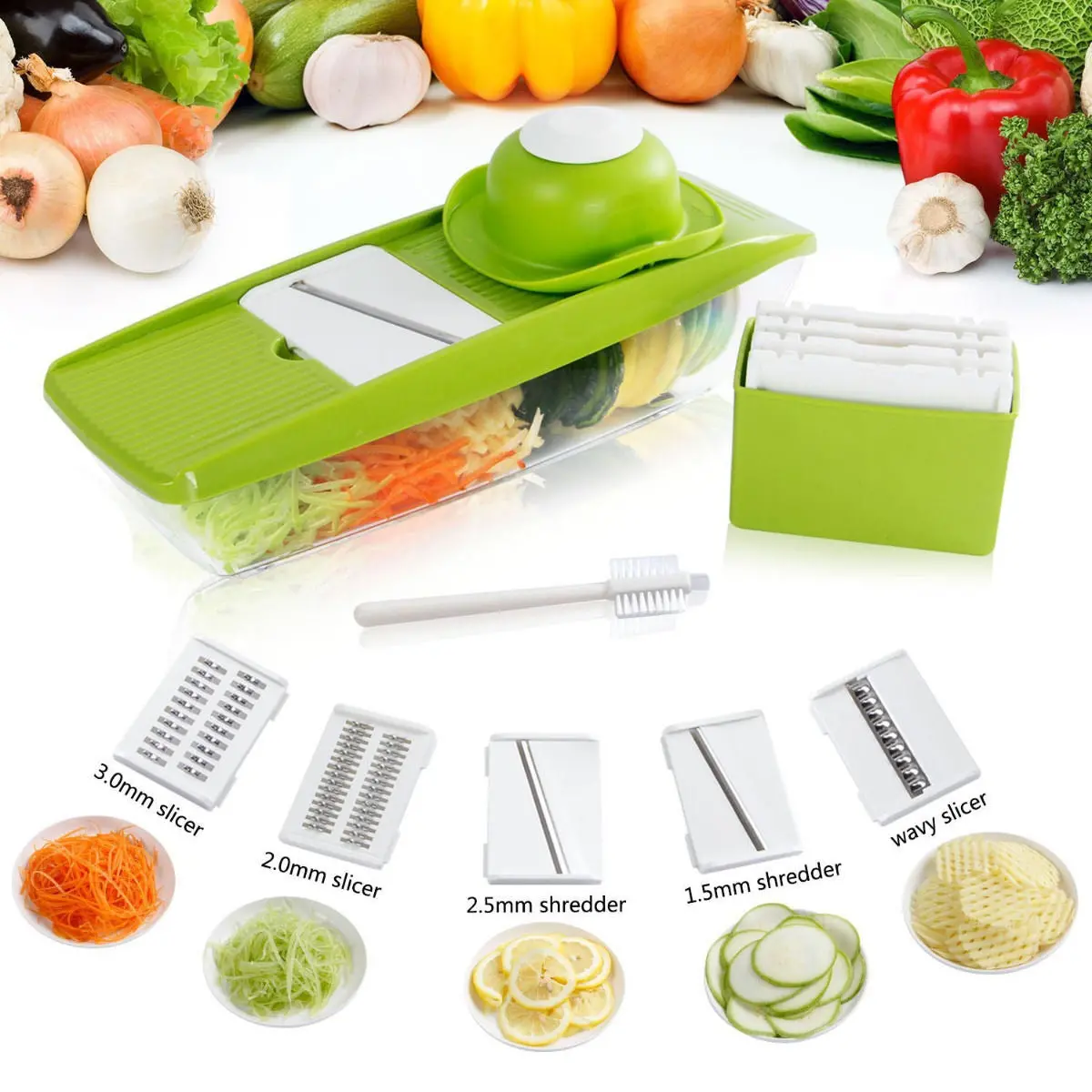 Lifewit Super Mandolin Slicer Plus Vegetable Fruit Dicer Cutter Chopper Nicer Grater Abs - Walmart.Com 1
