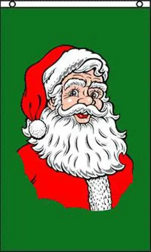 Vertical Santa Face (3Ft X 5Ft) Flag 1