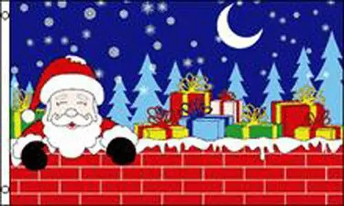 Santa Claus Christmas Eve 3 X 5 Flag ( Sold By The Piece ) 1
